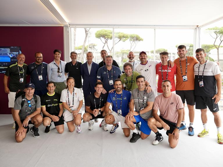 La presentazione della  Professional Padel Players Coaches Association al Foro Italico (Foto Premier Padel)